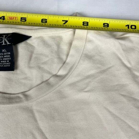 Calvin Klein T-SHIRT Mens Medium Green Short Sleeve Crew Neck Vintage - Picture 4 of 8